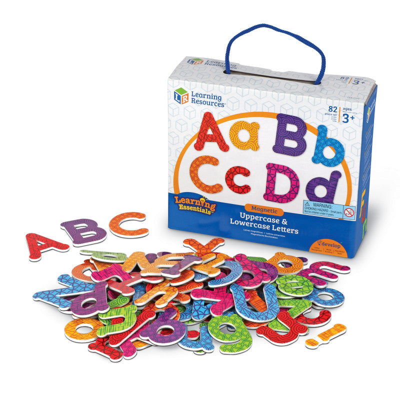 LEARNING RESOURCES - Magnetic Uppercase & Lowercase Letters, 82-Piece Set