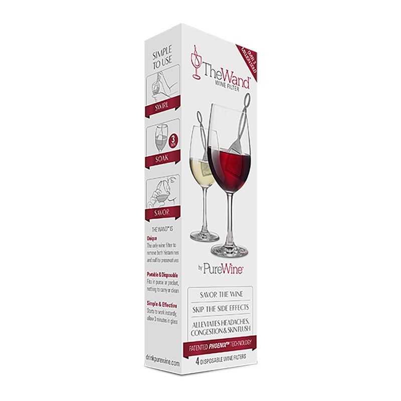 PUREWINE - PureWine The Wand Silver Polypropylene Wine Filter