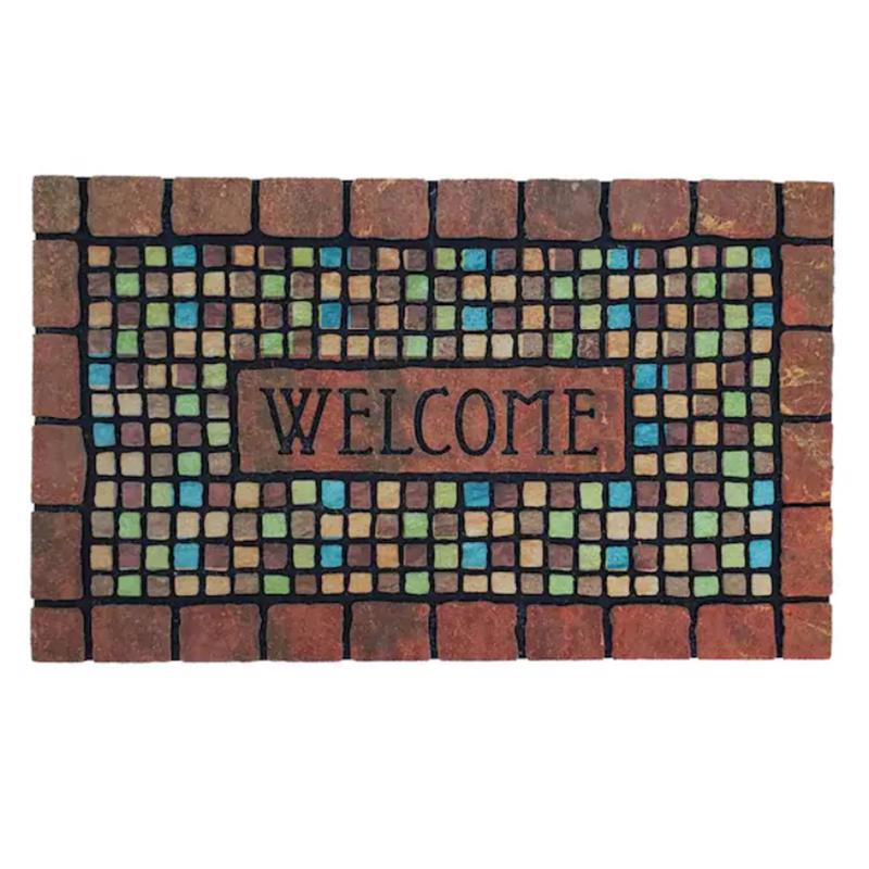 SPORTS LICENSING SOLUTIONS - Sports Licensing Solutions 30 in. L X 18 in. W Multicolored Terra Cotta Nylon Floor Mat