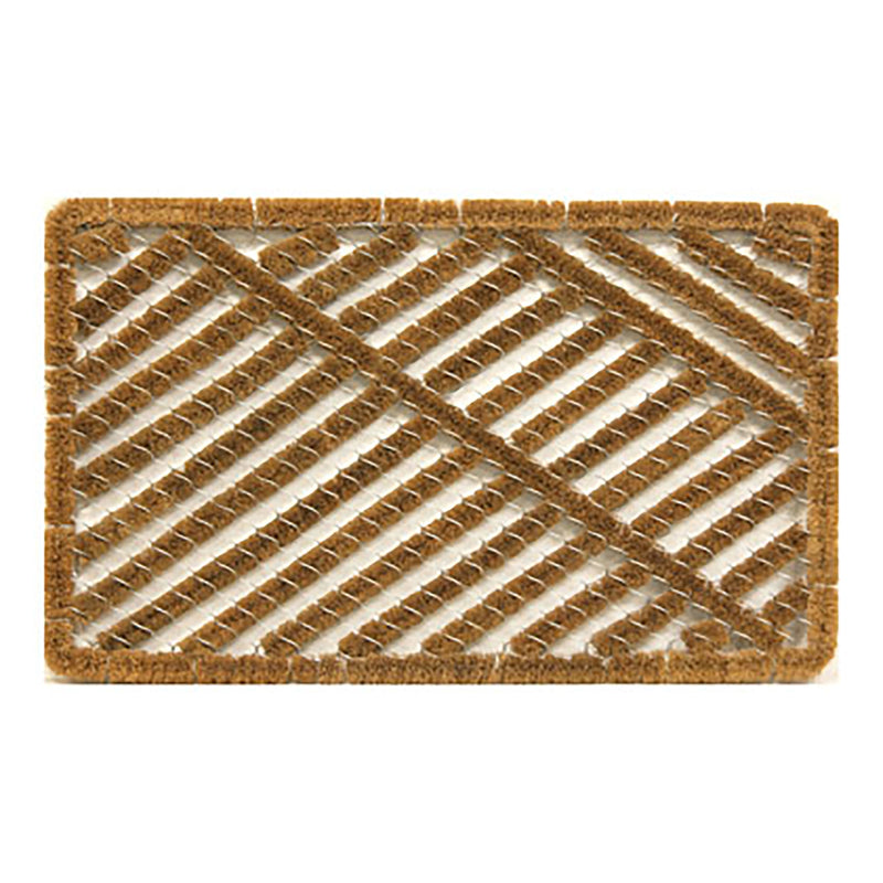 SPORTS LICENSING SOLUTIONS - Sports Licensing Solutions 30 in. L X 18 in. W Brown Wire Brush Coir Utility Mat
