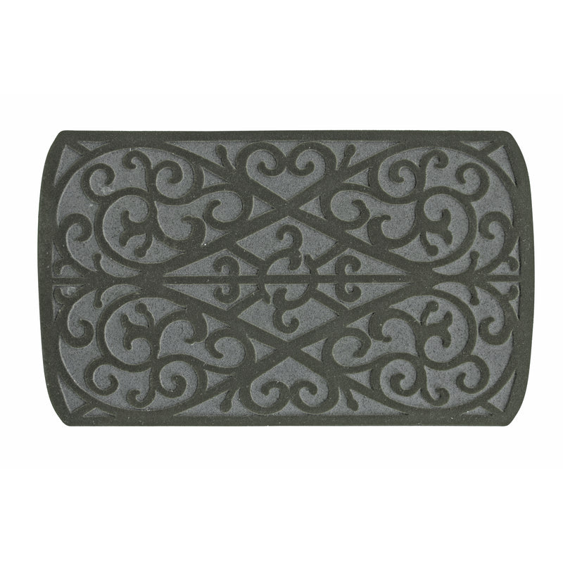SPORTS LICENSING SOLUTIONS - Sports Licensing Solutions 30 in. L X 18 in. W Gray Scroll Rubber Floor Mat