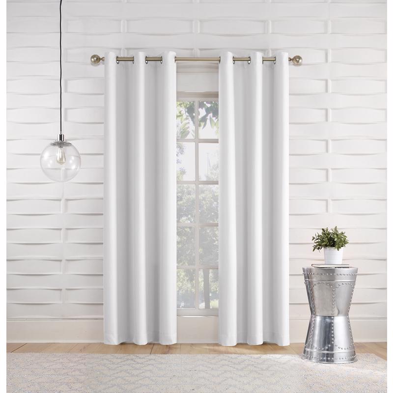 NO918 - No918 Webster White Curtain 80 in. W X 84 in. L