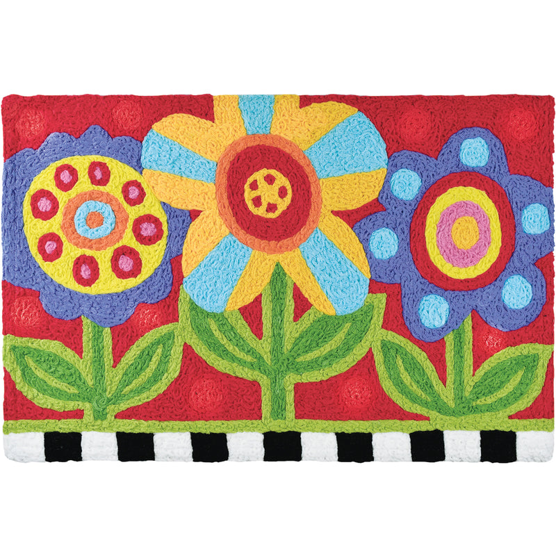 JELLYBEAN - Jellybean 30 in. L X 20 in. W Multicolored Pop Art Garden Polyester Accent Rug