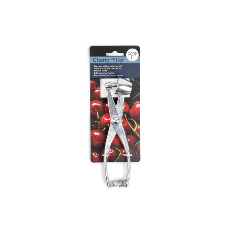 CORE KITCHEN - Core Kitchen Silver Aluminum Alloy Cherry Pitter L-9.45 W-3.35 H-0.79