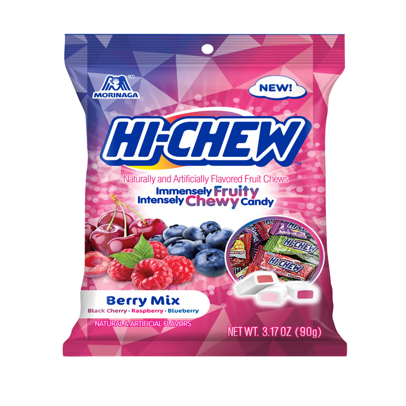 MORINAGA - Morinaga Hi-Chew Berrys Mix Chewy Candy 3.17 oz - Case of 6