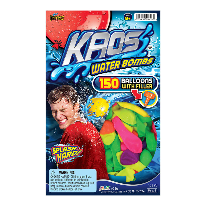 KASOS - Kasos Water Balloons with Filler Rubber Latex 151 pc