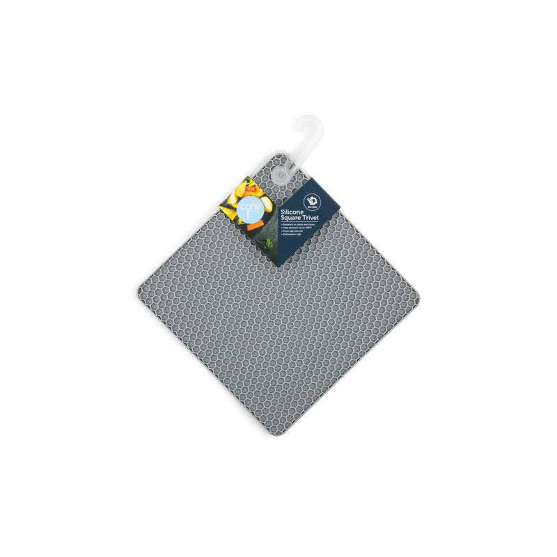 CORE KITCHEN - Core Kitchen Silver Silicone Square Trivet