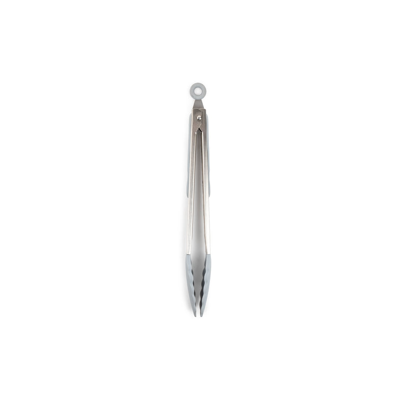 CORE KITCHEN - Core Kitchen Silver Silicone Locking Tong