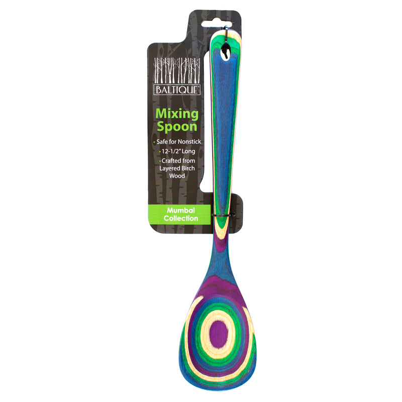 TOTALLY BAMBOO - Totally Bamboo Baltique Multicolored Birch Wood Mixing Spoon - Case of 12 [20-9600]