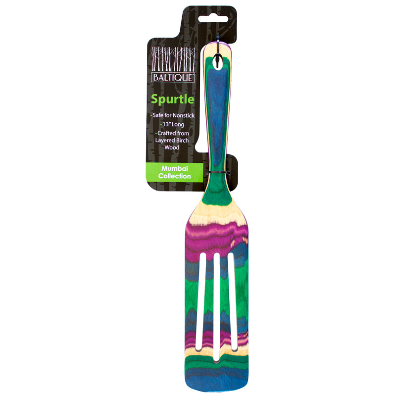 TOTALLY BAMBOO - Totally Bamboo Baltique Multicolored Birch Wood Spurtle - Case of 12 [20-9604]