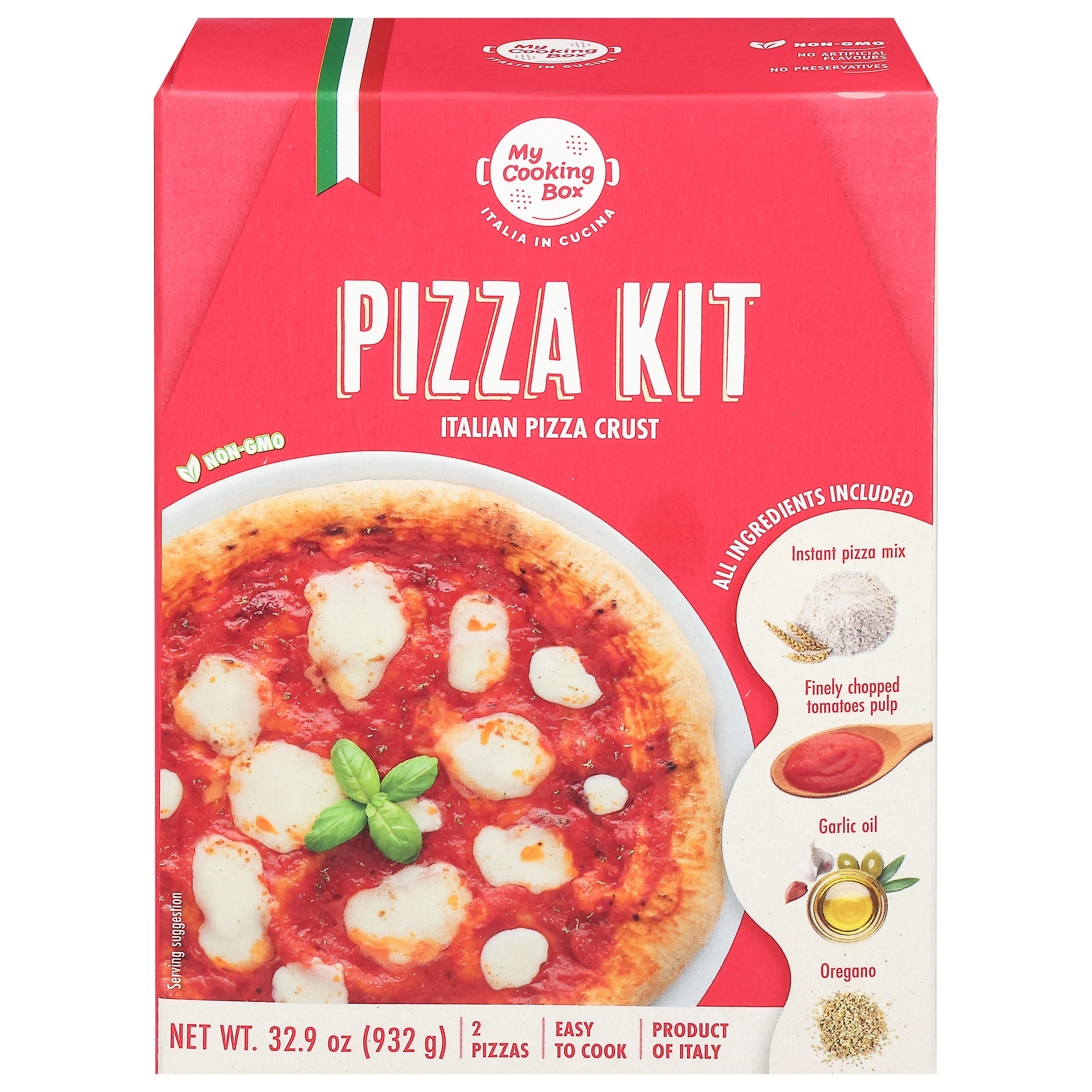 My Cooking Box Italia In Cucina Italian Pizza Crust Pizza Kit 32.9 oz - Case of 7