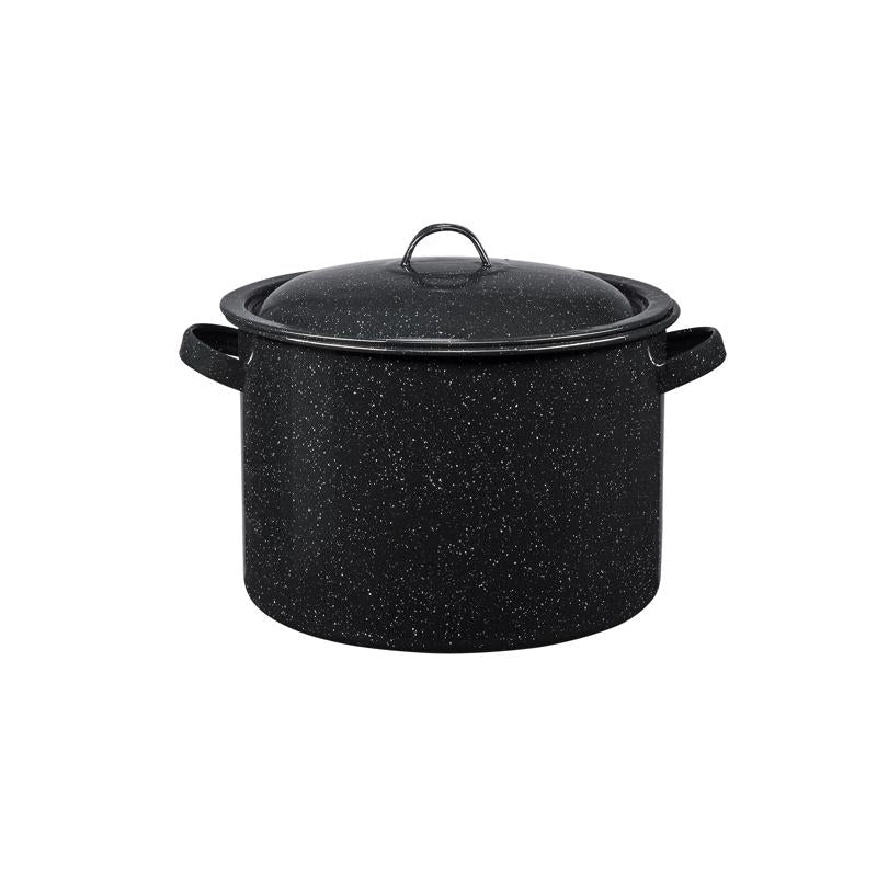 GRANITE WARE - Granite Ware Porcelain Enamel Stew Pot 7.5 qt Black