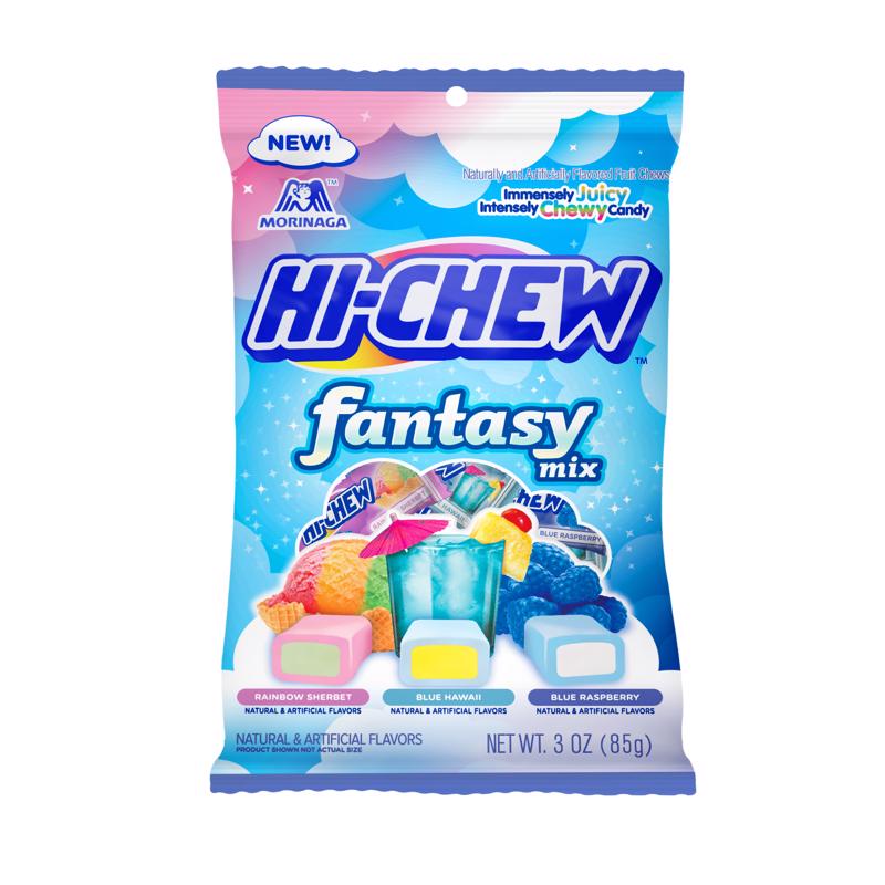 HI-CHEW - Hi-Chew Blue Hawaii/Blue Raspberry/Rainbow Sherbet Chewy Candy 3 oz - Case of 6
