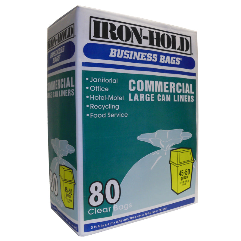 IRON-HOLD - Iron-Hold 50 gal Drum Liners Twist Tie 80 pk 0.55 mil