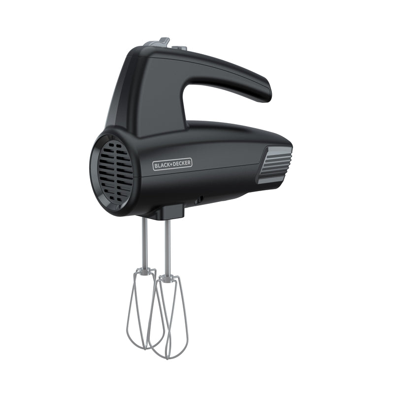 BLACK+DECKER - Black+Decker Black/Silver 5 speed Hand Mixer