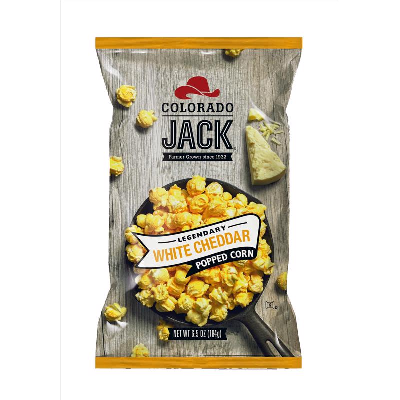 COLORADO JACK - Colorado Jack Legendary White Cheddar Gourmet Popcorn 6.5 oz Bagged - Case of 12