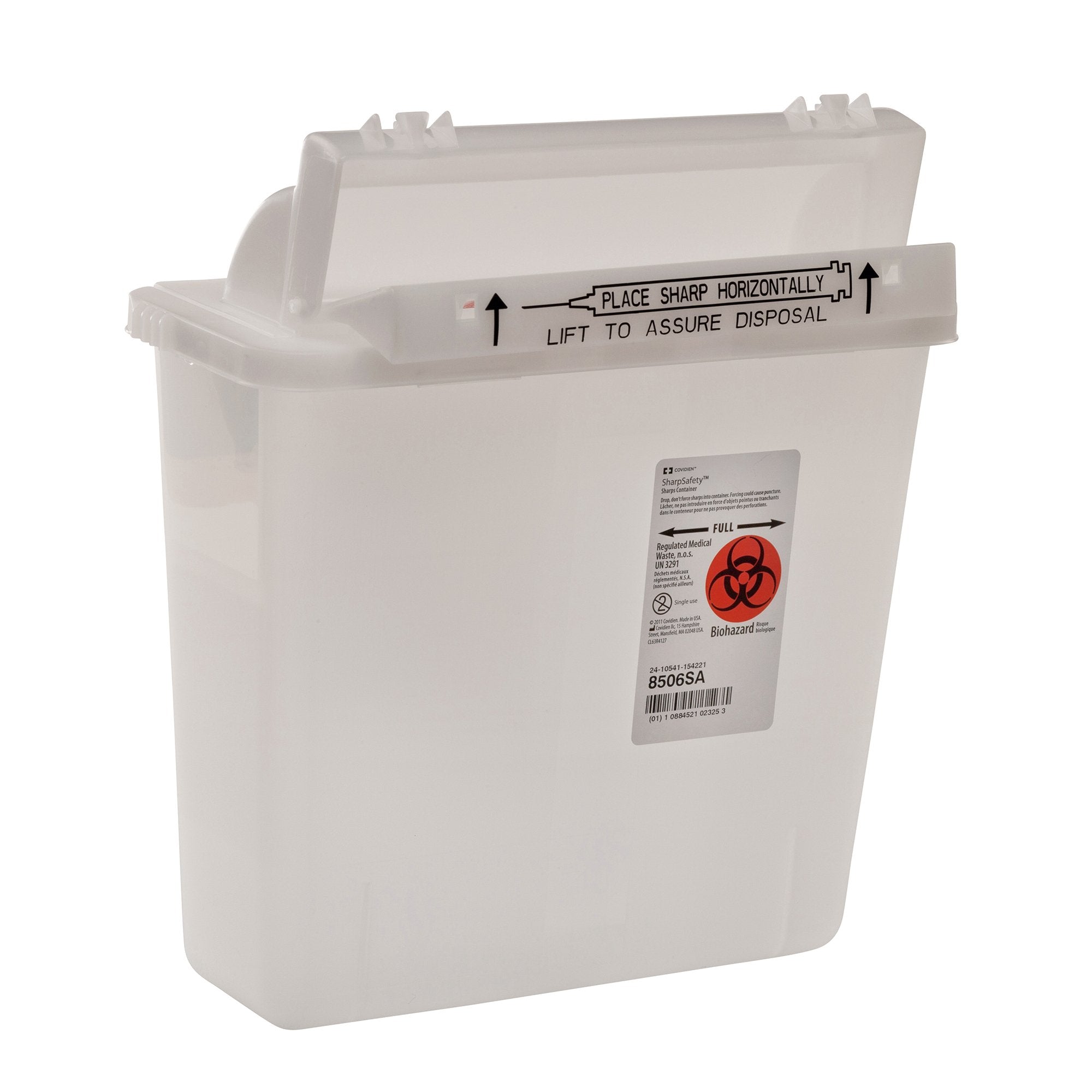 Cardinal - Sharps Container SharpStar™ In-Room™ Translucent Base 12-1/2 H X 10-3/4 W X 5-1/2 D Inch Horizontal Entry 1.25 Gallon [1/EA]