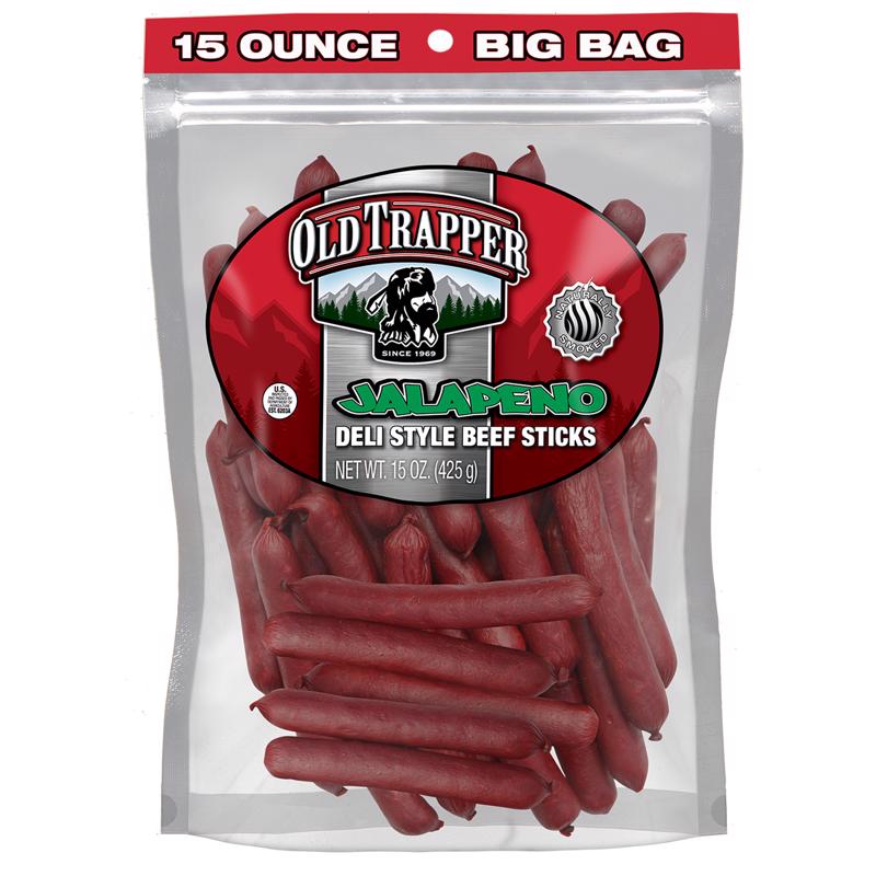 OLD TRAPPER - Old Trapper Jalapeno Beef Deli Sticks 15 oz Bagged