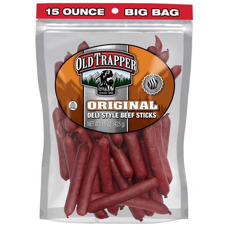 OLD TRAPPER - Old Trapper Original Beef Deli Sticks 15 oz Bagged