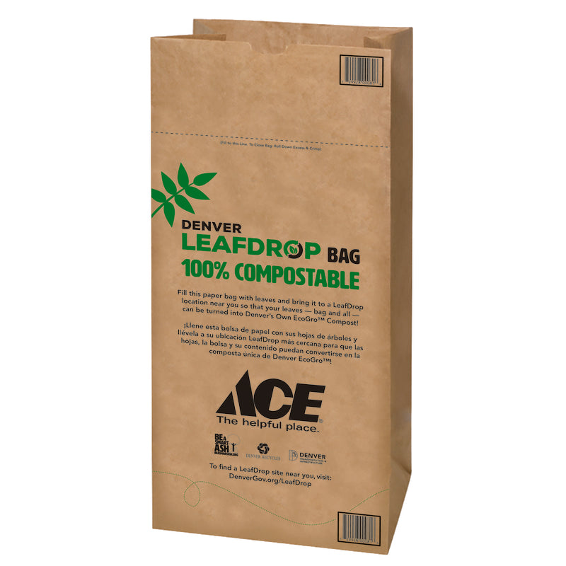 PRO AMPAC - Pro Ampac Ace Denver Leafdrop 30 gal Lawn & Leaf Bags Flat Top 5 pk