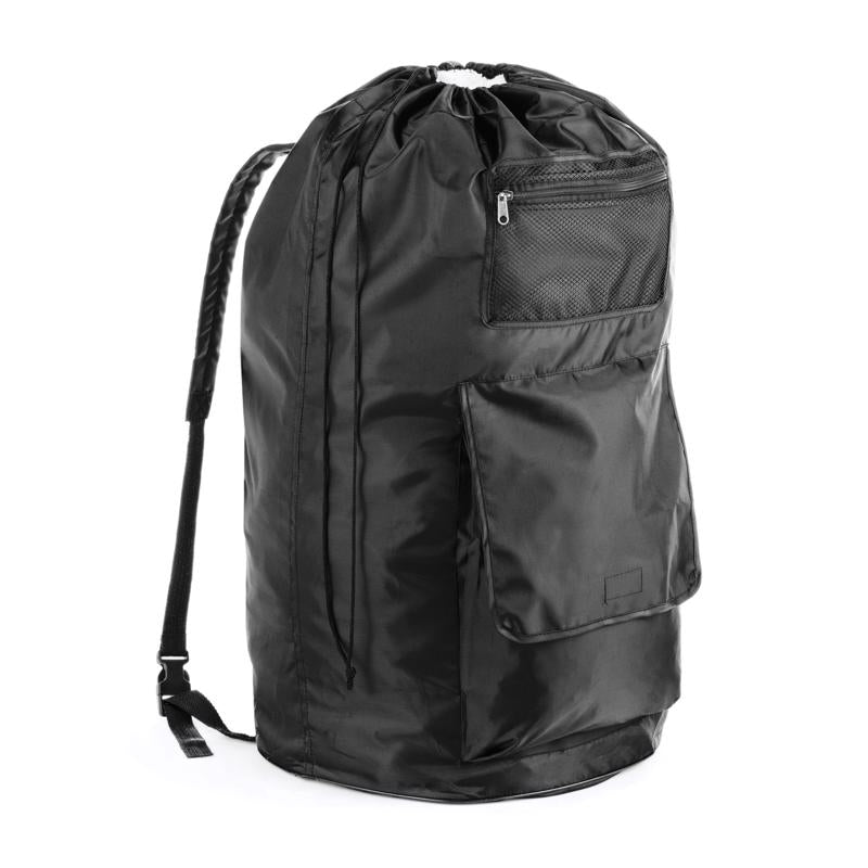 WHITMOR - Whitmor Duraclean Black Polyester Collapsible Laundry Bag