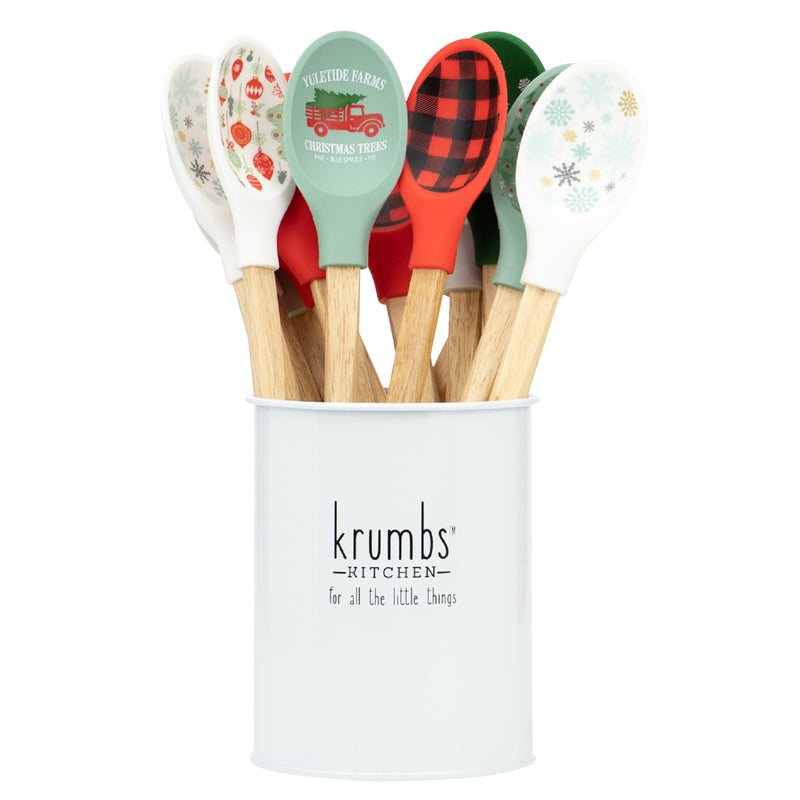 KRUMBS KITCHEN - Krumbs Kitchen Assorted Silicone/Wood Mixing Spoon 0.15 oz - Case of 24