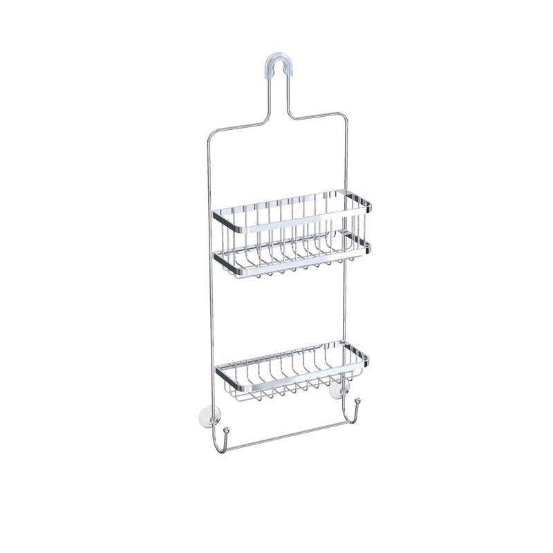 BETTER LIVING - Better Living Astra 25.5 in. H X 5 in. W X 10.98 in. L Chrome Silver Shower Caddy