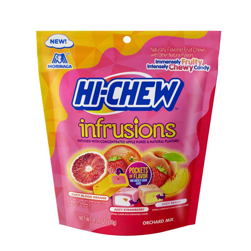 HI-CHEW - Hi-Chew Infrusions Orchard Mix Blood Orange/Peach/Strawberry Candy 4.24 oz - Case of 7
