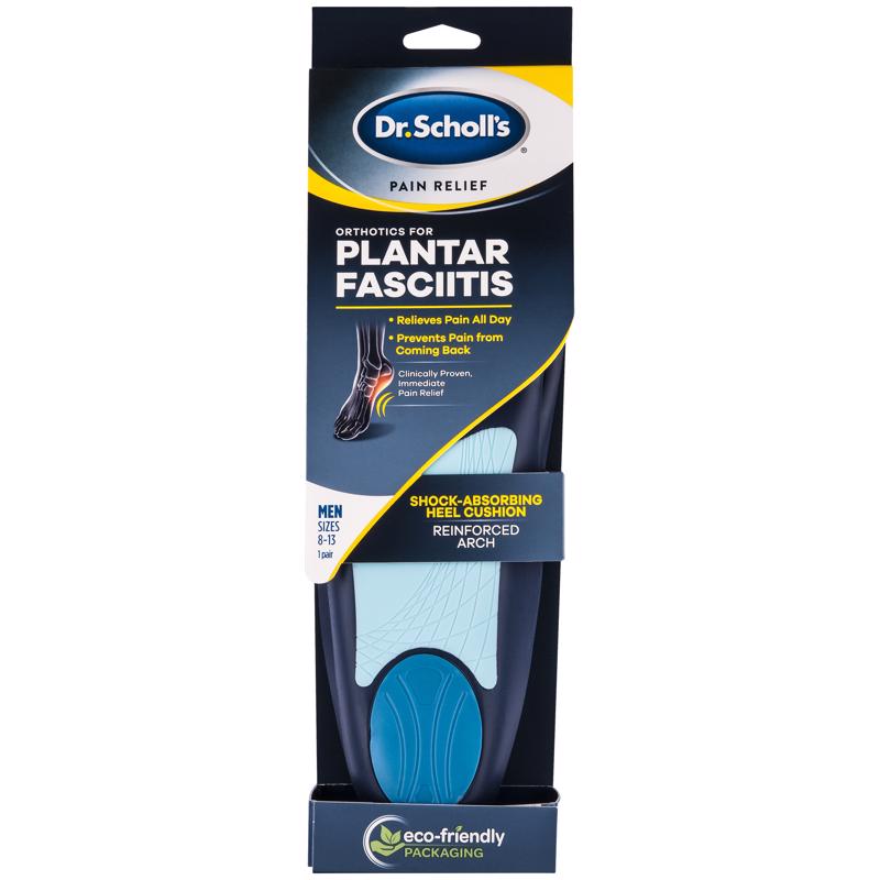 DR SCHOLL'S - Dr Scholl's Plantar Fasciitis Men's Insoles 8-13 Blue 1 pair