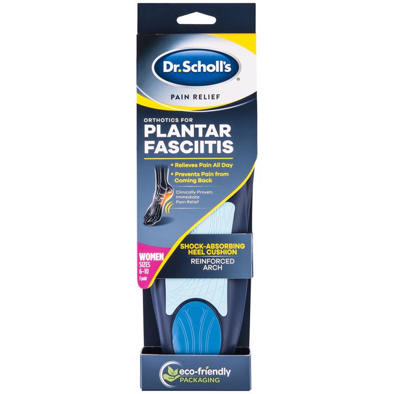 DR SCHOLL'S - Dr Scholl's Plantar Fascitis Women's Insoles 6-10 Blue 1 pair