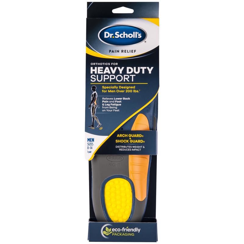 DR SCHOLL'S - Dr Scholl's Heavy Duty Support Men's Insoles 8-14 Multicolored 1 pair