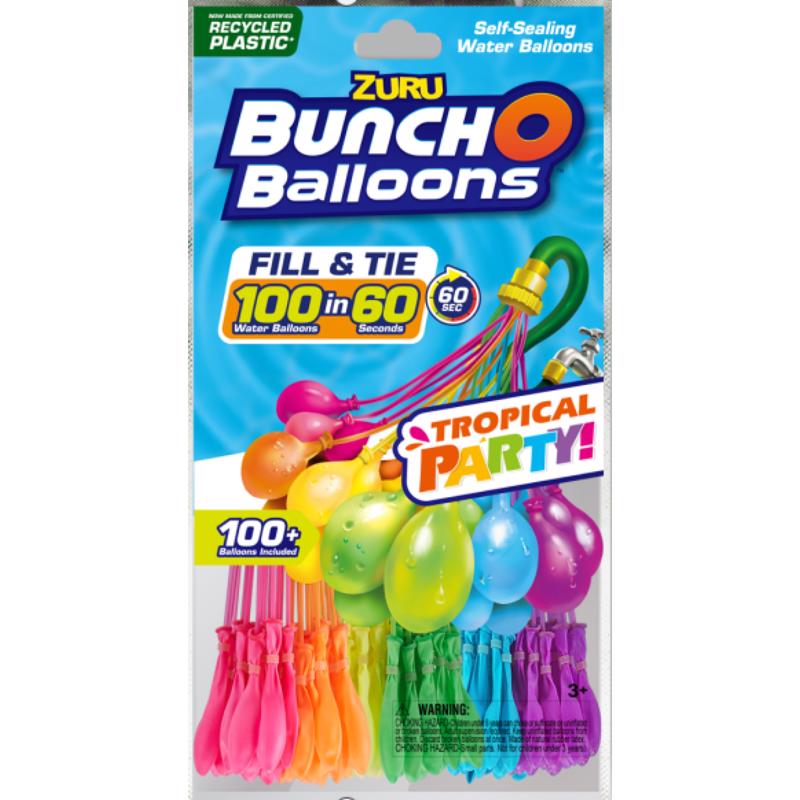 ZURU - Zuru Bunch O Balloons Rapid Filling Water Balloons Plastic Rubber Assorted 100 pc [56480SK]