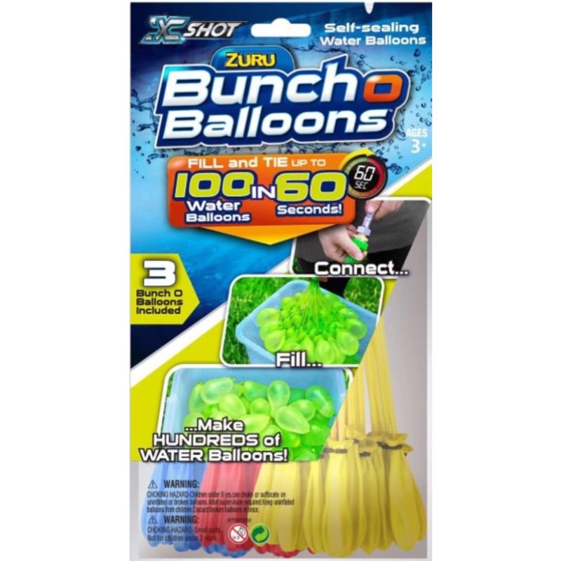 ZURU - Zuru Bunch O Balloons Rapid Filling Water Balloons Plastic Rubber Assorted 100 pc [56288UQ1]
