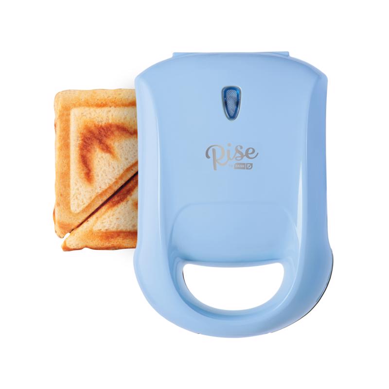 RISE BY DASH - Rise by Dash 7.8 in. L X 6.2 in. W Metal Nonstick Surface Sky Blue Sandwich Grill
