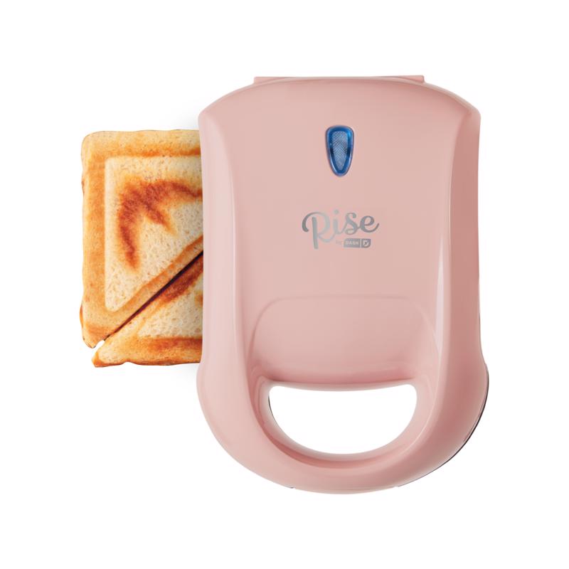 RISE BY DASH - Rise by Dash 6.2 in. W Metal Nonstick Surface Pink Sandwich Grill