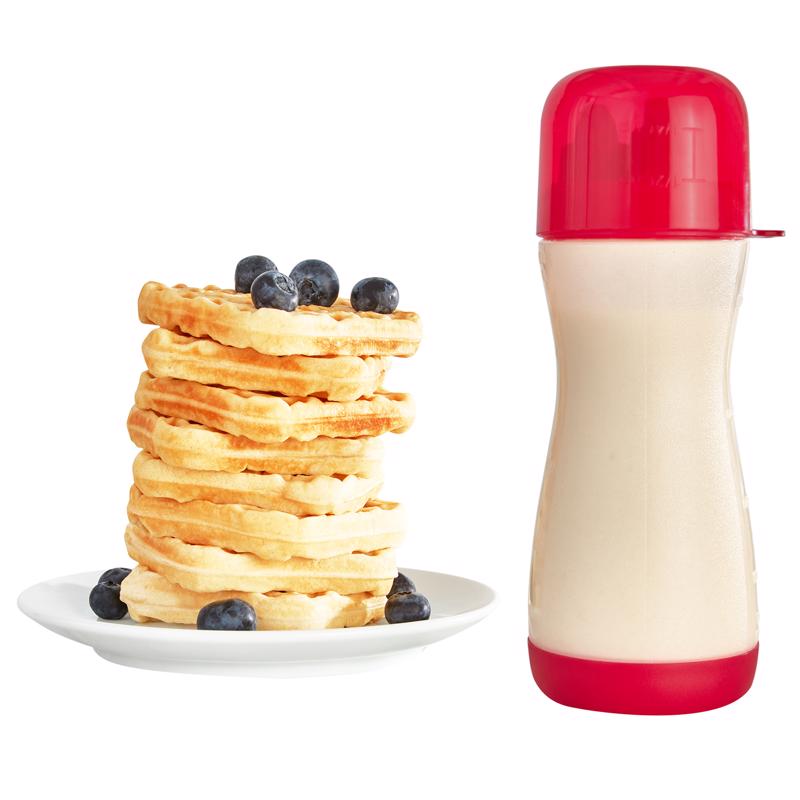 RISE BY DASH - Rise by Dash Clear/Red ABS Plastic Batter Bottle 2 cups
