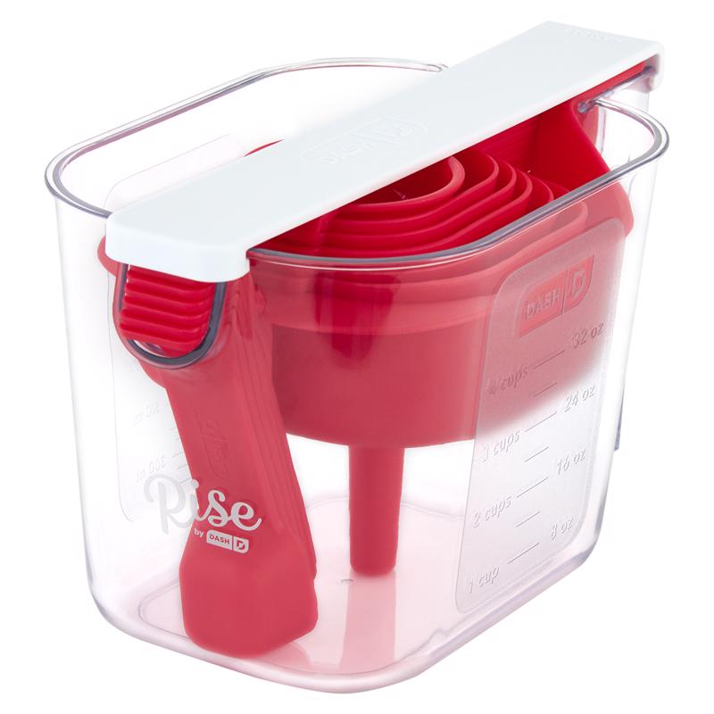 RISE BY DASH - Rise by Dash 1 cups Plastic Clear/Red Measuring Cup Set