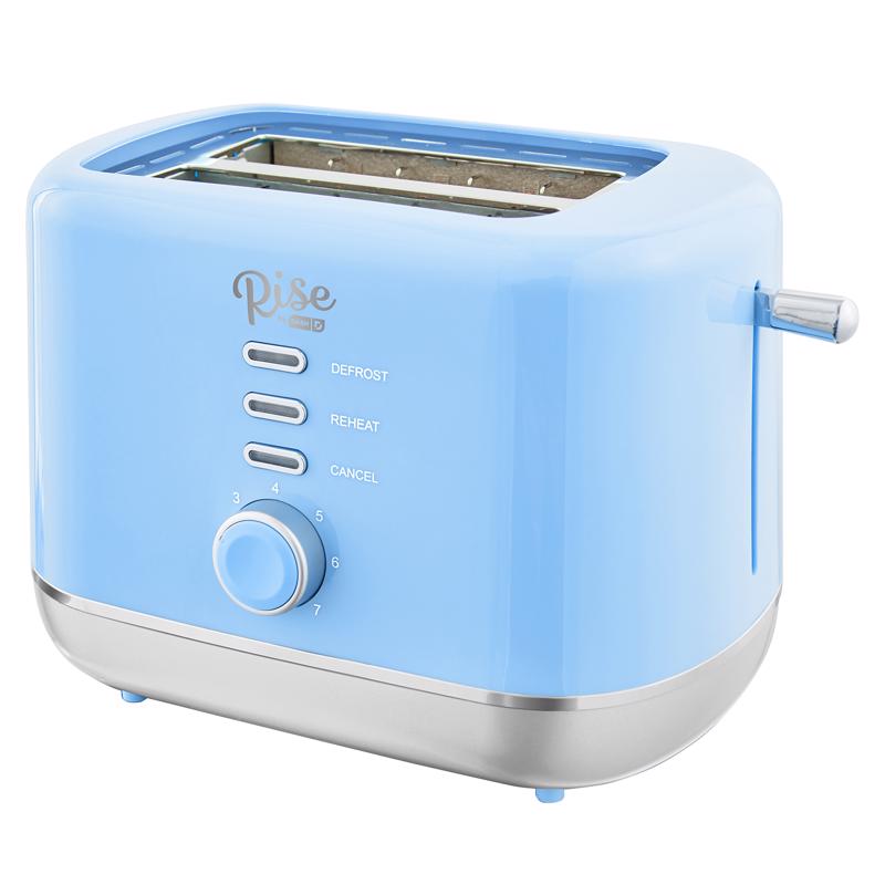 RISE BY DASH - Rise by Dash Plastic Blue 2 slot Toaster 7.4 in. H X 7.2 in. W X 11.1 in. D