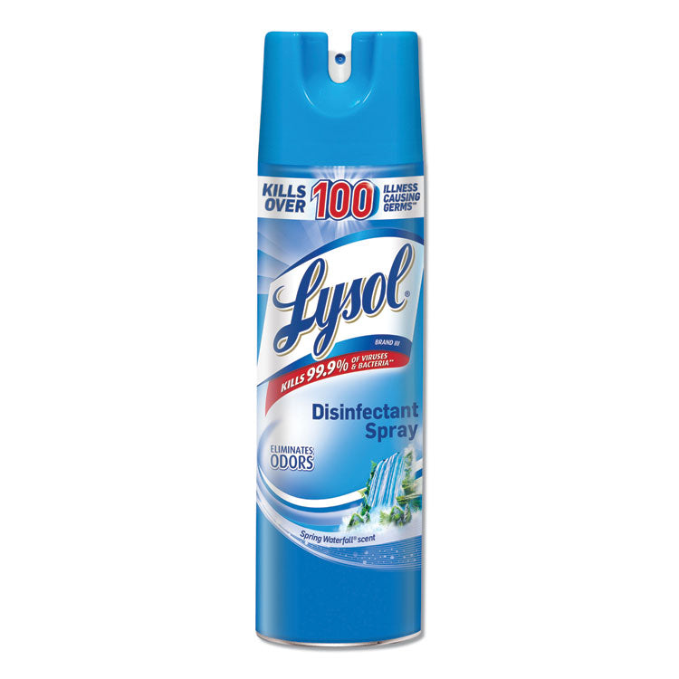 LYSOL Brand - Disinfectant Spray, Spring Waterfall Scent, 19 oz Aerosol Spray (9037284)