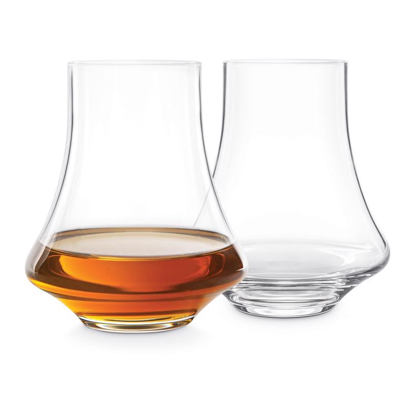 FINAL TOUCH - Final Touch Revolve 6.5 oz Clear Crystal Whiskey Glasses