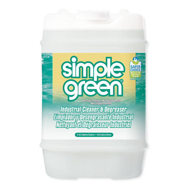 Simple Green - Industrial Cleaner and Degreaser, Concentrated, 5 gal, Pail