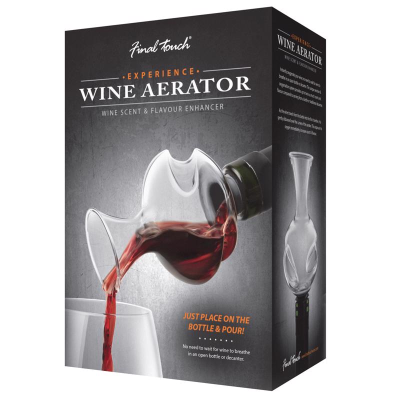FINAL TOUCH - Final Touch Clear Glass Aerating Wine Pourer