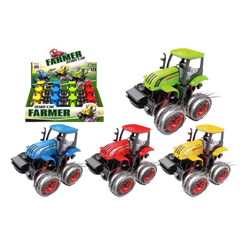DIAMOND VISIONS - Diamond Visions Pull-Back Farm Tractor Plastic 1 pk - Case of 12