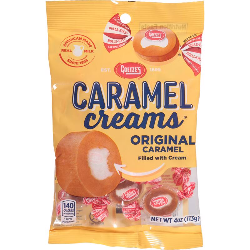 GOETZE'S CANDY - Goetze's Candy Caramel Creams Original Caramels 4 oz - Case of 12