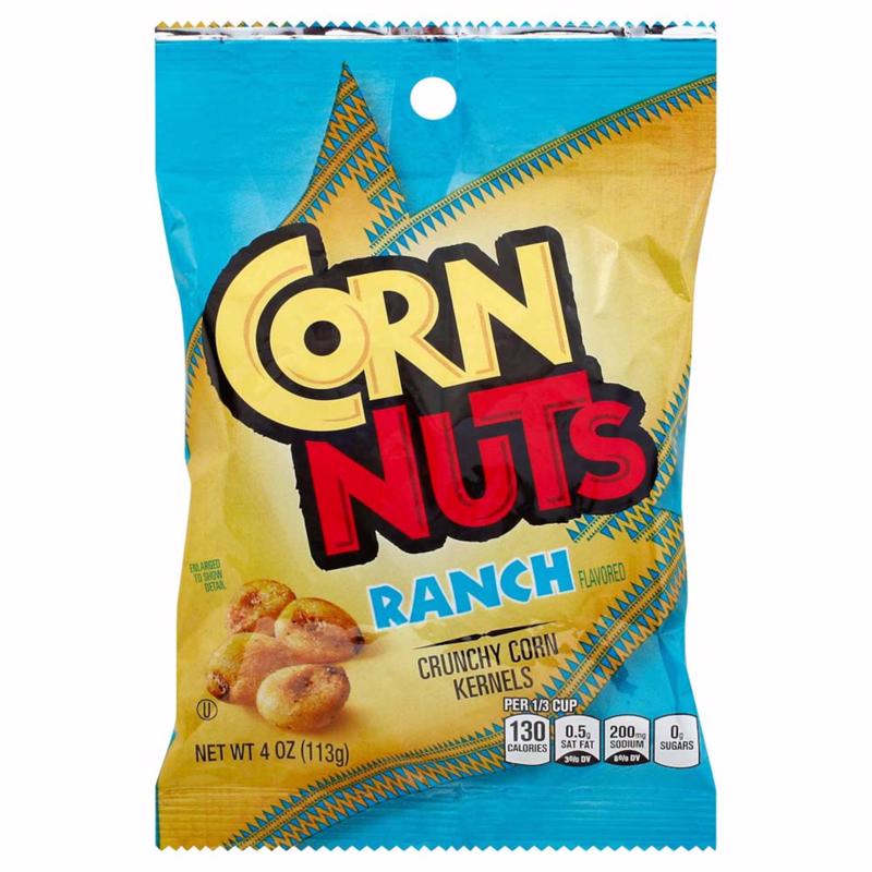 CORN NUTS - Corn Nuts Ranch Snack 4 oz Bagged - Case of 12