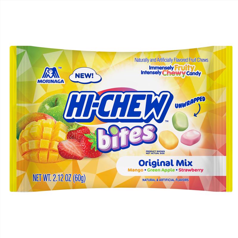 HI CHEW - Hi Chew Original Mix Green Apple/Mango/Strawberry Chewy Candy 2.12 oz - Case of 12