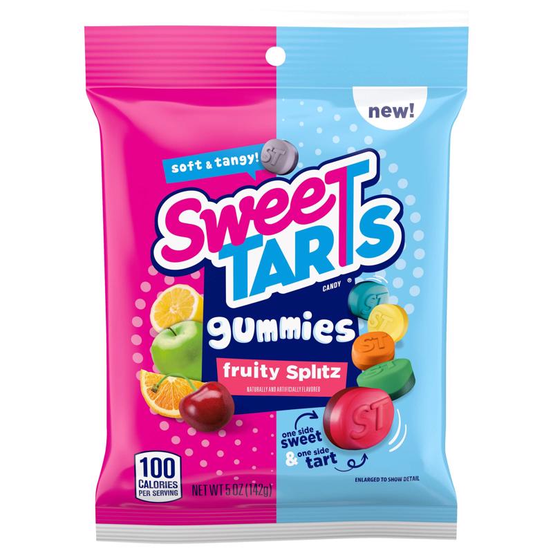 SWEETTARTS - SweetTARTS Fruity Splitz Gummi Candy 5 oz - Case of 12
