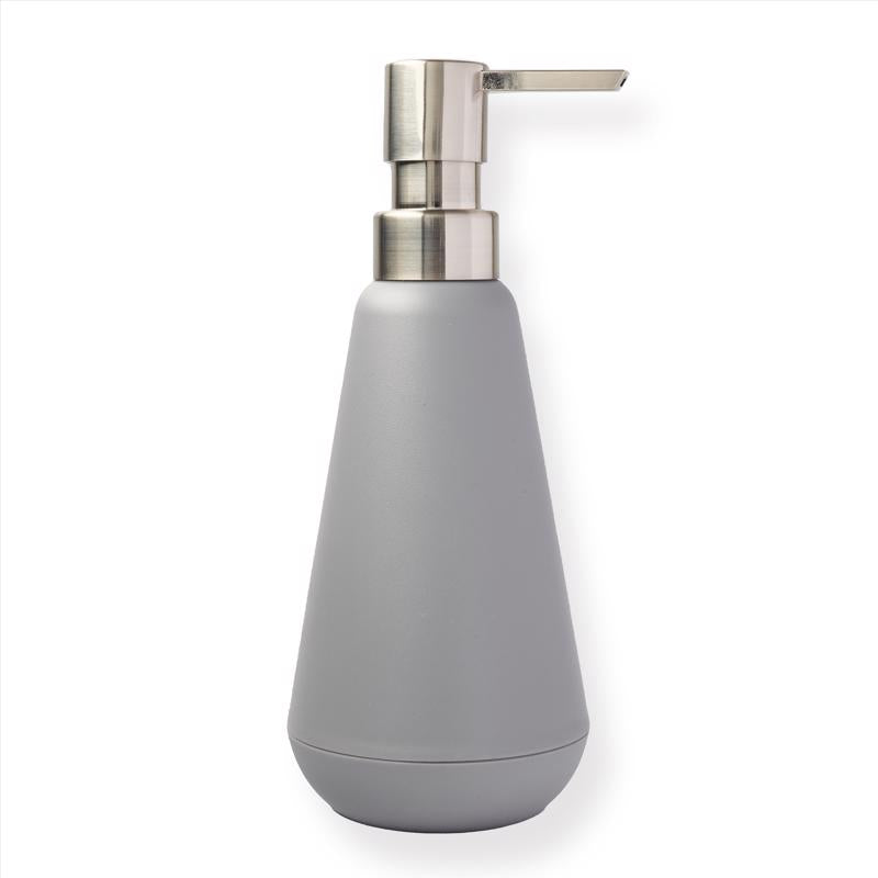 STTELLI - Sttelli Belize Brushed Nickel Gray Plastic Soap Pump