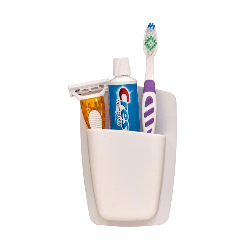 STTELLI - Sttelli White Silicone Caddy/Razor/Toothbrush Holder