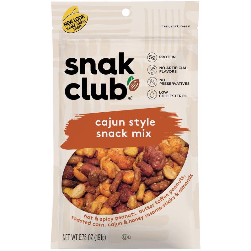 SNAK CLUB - Snak Club Cajun Snack Mix 6.75 oz Bagged - Case of 6